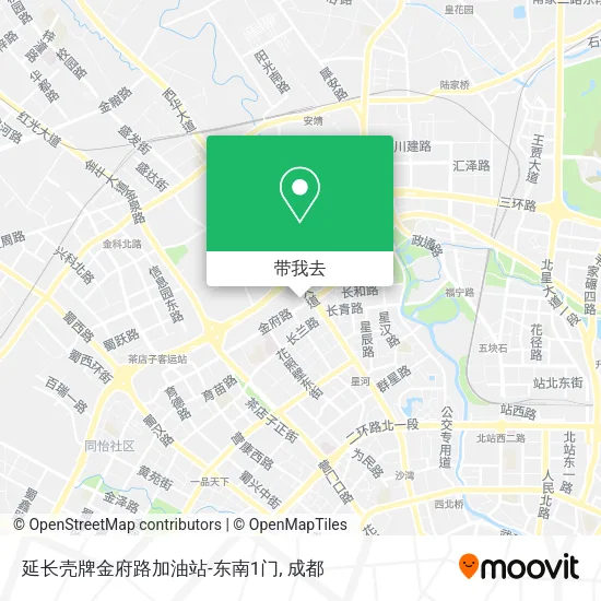 延长壳牌金府路加油站-东南1门地图