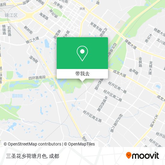 三圣花乡荷塘月色地图