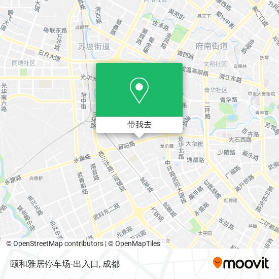 颐和雅居停车场-出入口地图