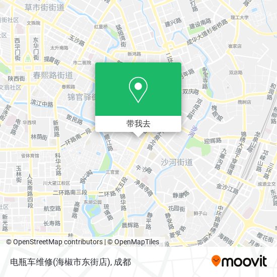 电瓶车维修(海椒市东街店)地图