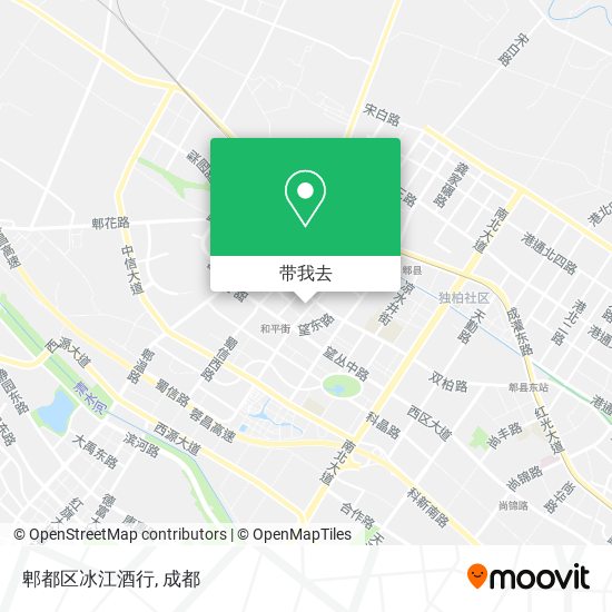 郫都区冰江酒行地图