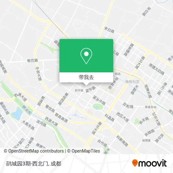 鹃城园3期-西北门地图
