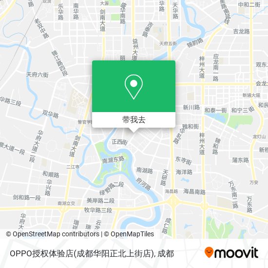 OPPO授权体验店(成都华阳正北上街店)地图