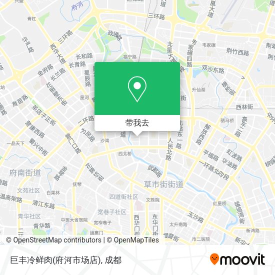巨丰冷鲜肉(府河市场店)地图