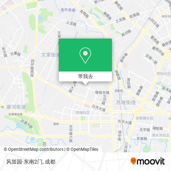 风笛园-东南2门地图