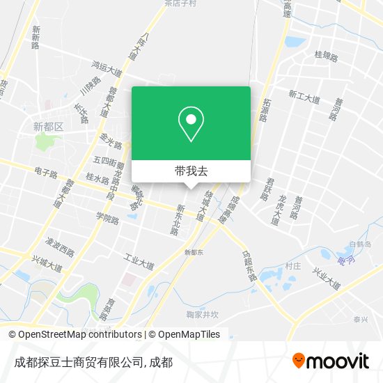 成都探豆士商贸有限公司地图