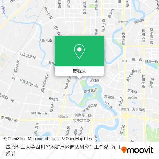 成都理工大学四川省地矿局区调队研究生工作站-南门地图