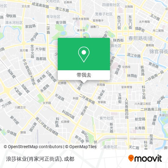 浪莎袜业(肖家河正街店)地图