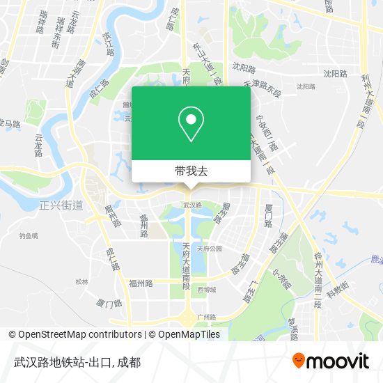 武汉路地铁站-出口地图