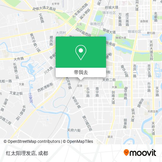 红太阳理发店地图