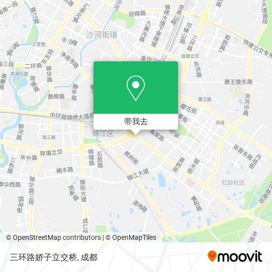 三环路娇子立交桥地图