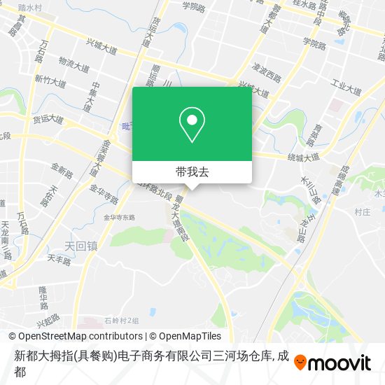 新都大拇指(具餐购)电子商务有限公司三河场仓库地图