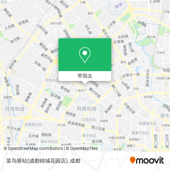 菜鸟驿站(成都锦城花园店)地图
