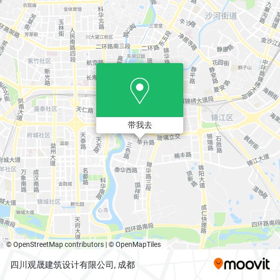 四川观晟建筑设计有限公司地图
