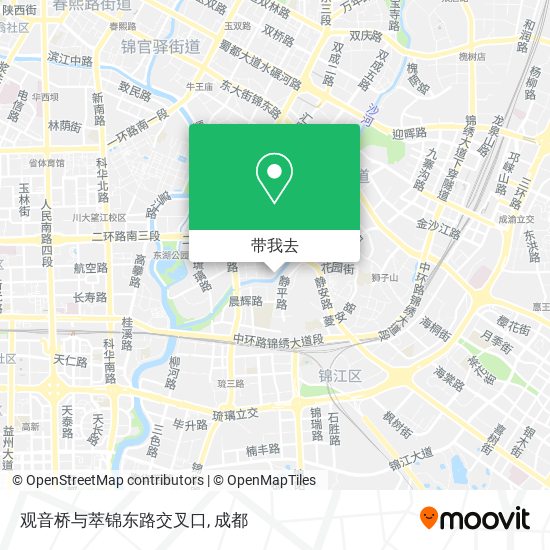观音桥与萃锦东路交叉口地图