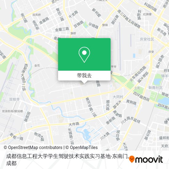 成都信息工程大学学生驾驶技术实践实习基地-东南门地图