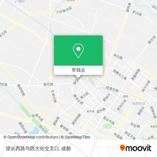 望丛西路与西大街交叉口地图