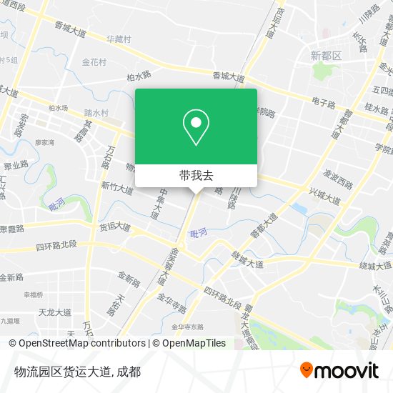 物流园区货运大道地图