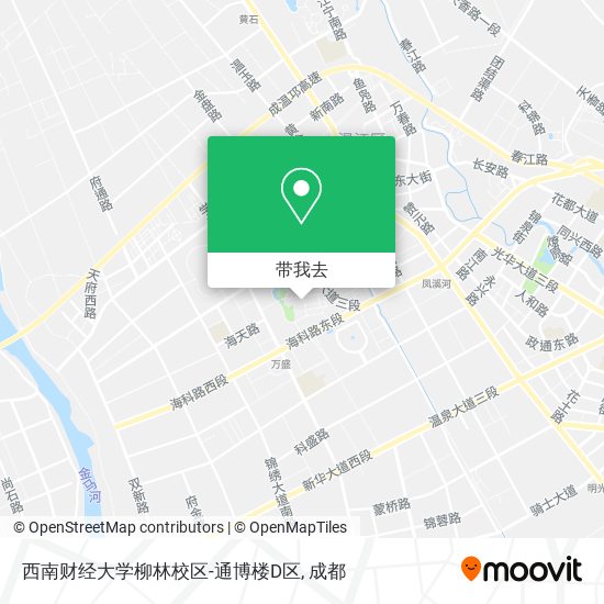 西南财经大学柳林校区-通博楼D区地图