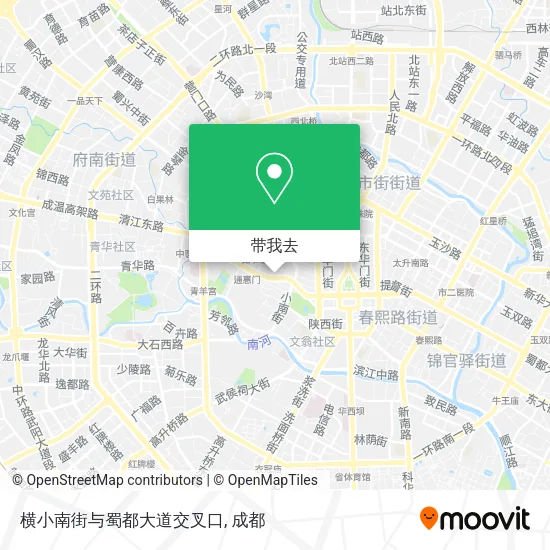 横小南街与蜀都大道交叉口地图