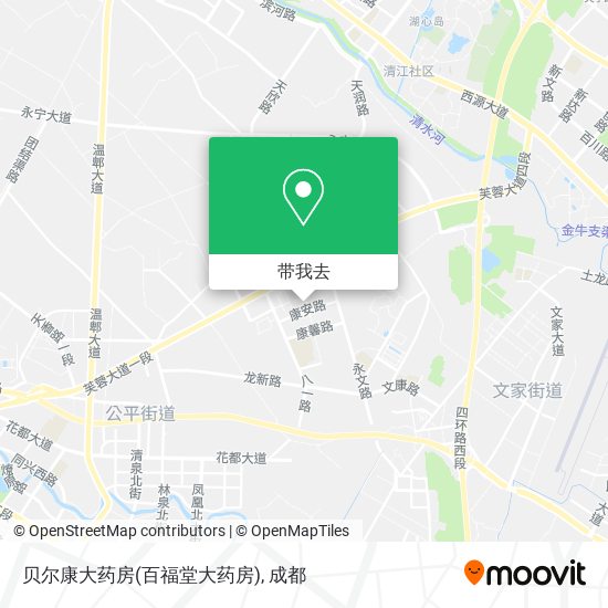 贝尔康大药房(百福堂大药房)地图