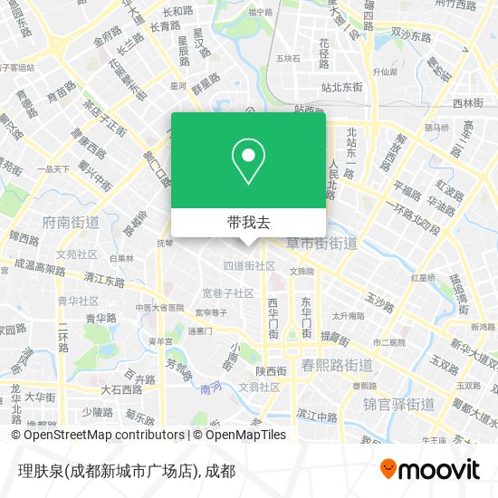 理肤泉(成都新城市广场店)地图