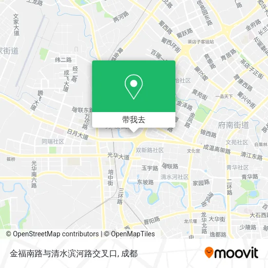 金福南路与清水滨河路交叉口地图