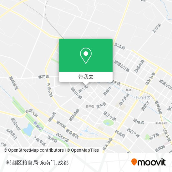 郫都区粮食局-东南门地图