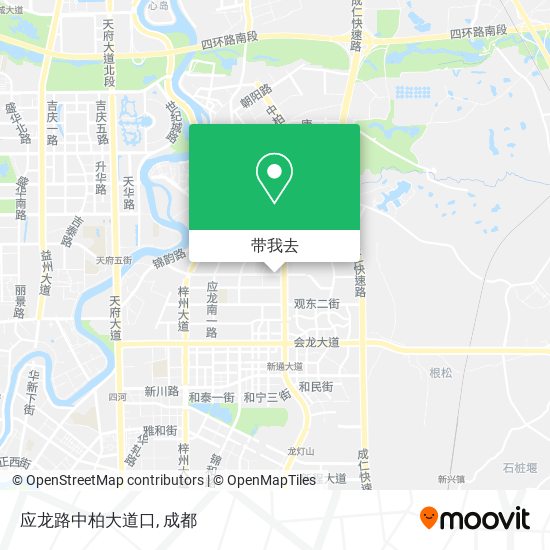 应龙路中柏大道口地图