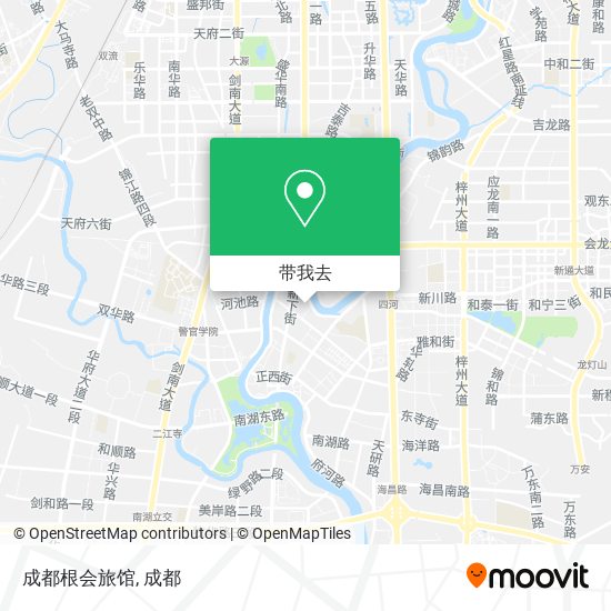 成都根会旅馆地图