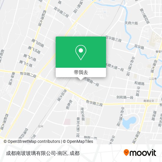 成都南玻玻璃有限公司-南区地图