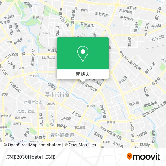 成都2030Hostel地图