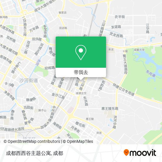 成都西西谷主题公寓地图