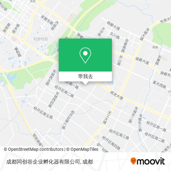 成都同创谷企业孵化器有限公司地图