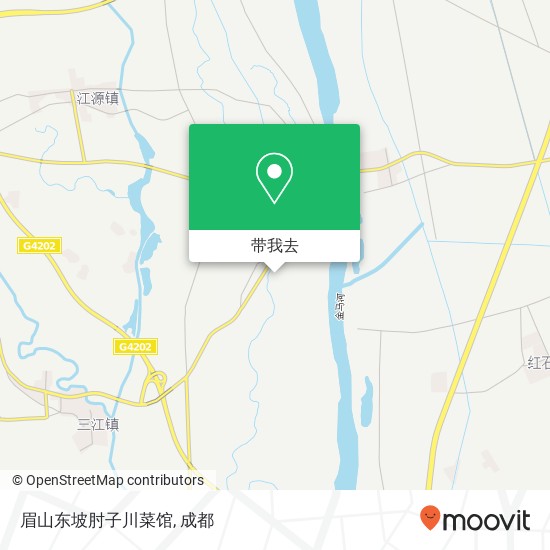 眉山东坡肘子川菜馆地图