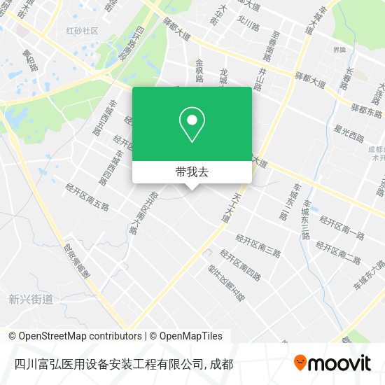 四川富弘医用设备安装工程有限公司地图