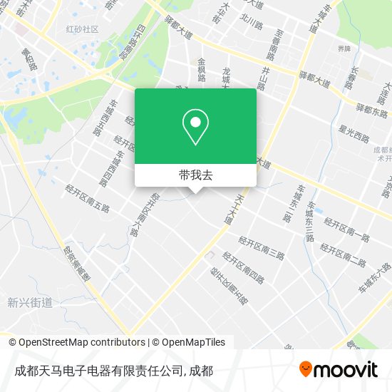 成都天马电子电器有限责任公司地图