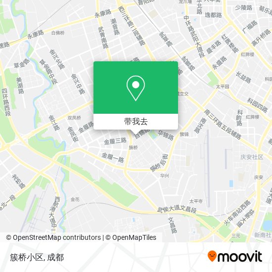 簇桥小区地图