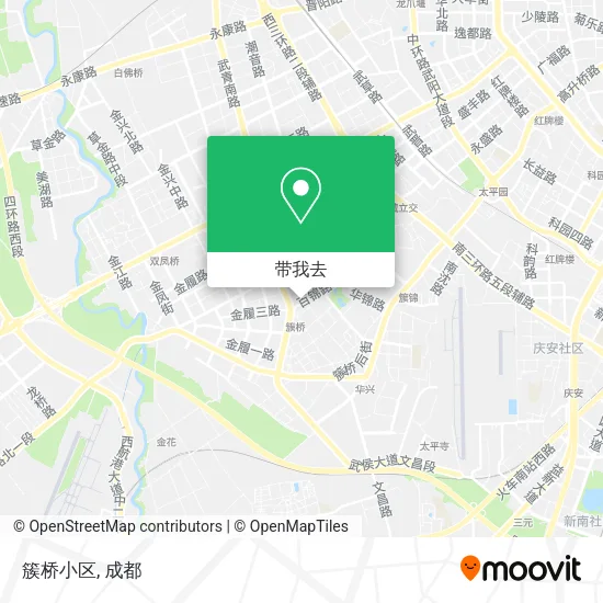 簇桥小区地图
