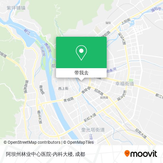 阿坝州林业中心医院-内科大楼地图