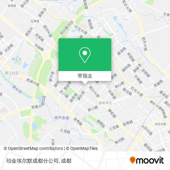 珀金埃尔默成都分公司地图