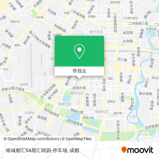 南城都汇5A期汇晴园-停车场地图