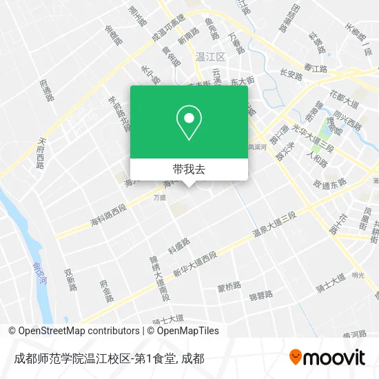 成都师范学院温江校区-第1食堂地图