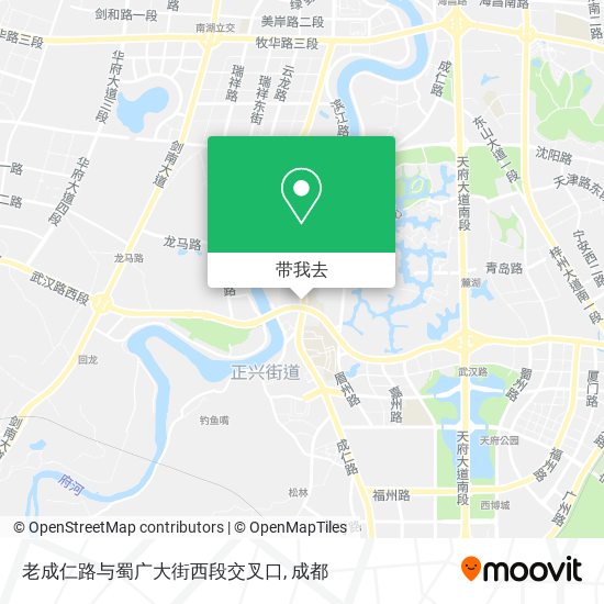 老成仁路与蜀广大街西段交叉口地图