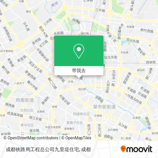 成都铁路局工程总公司九里堤住宅地图