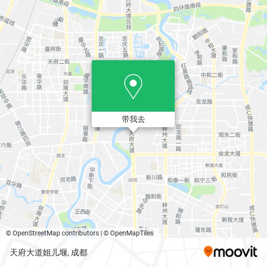 天府大道姐儿堰地图