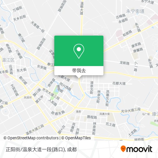 正阳街/温泉大道一段(路口)地图