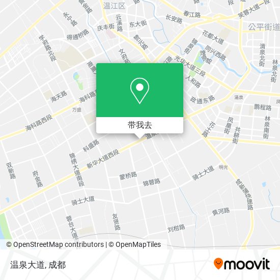 温泉大道地图