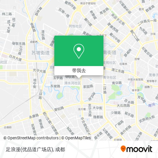 足浪漫(优品道广场店)地图