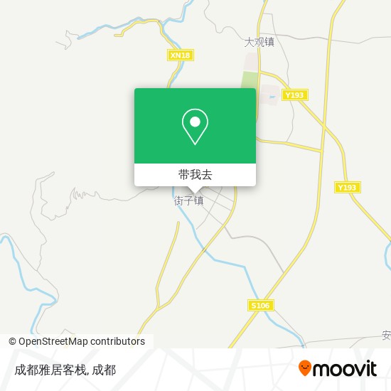 成都雅居客栈地图